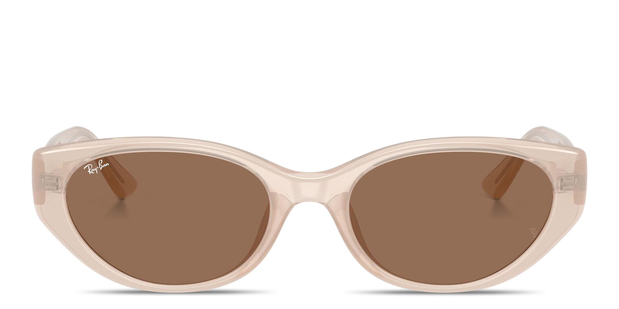 Shop Ray-Ban Logo Signature Unisex Pillow Sunglasses in Beige online.
