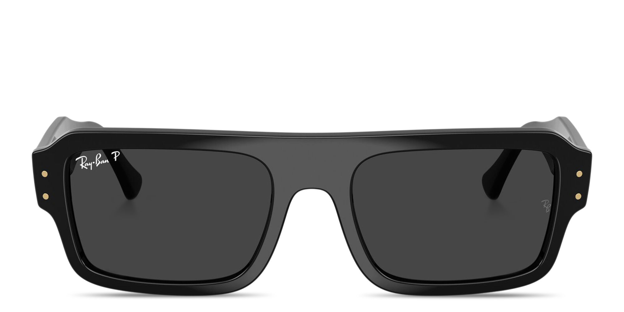 Ray-Ban Lukas Unisex Rectangle Sunglasses in Black – Product Photo 1