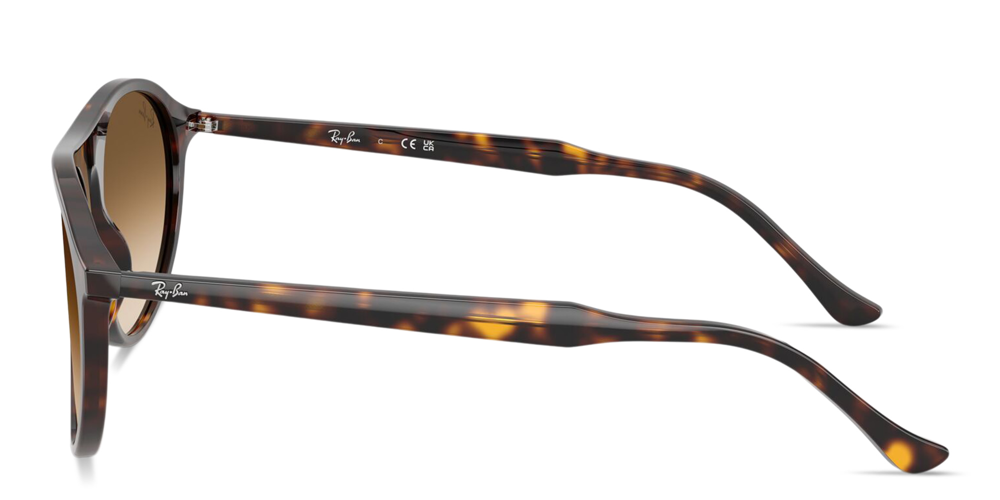 Ray-Ban Logo Signature Unisex Square Sunglasses in Havana – Product Photo 3