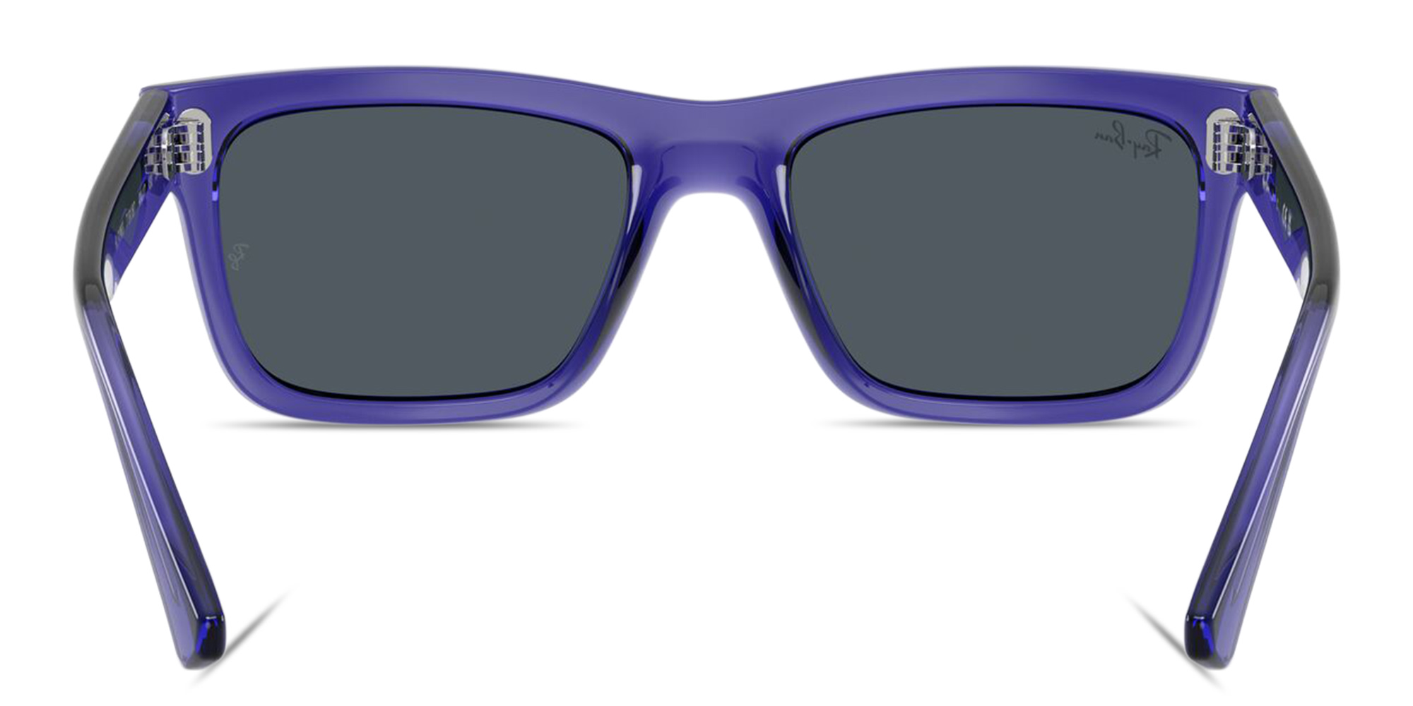 Shop Ray-Ban Junior Kids Rectangle Sunglasses in Transparent Violet online.