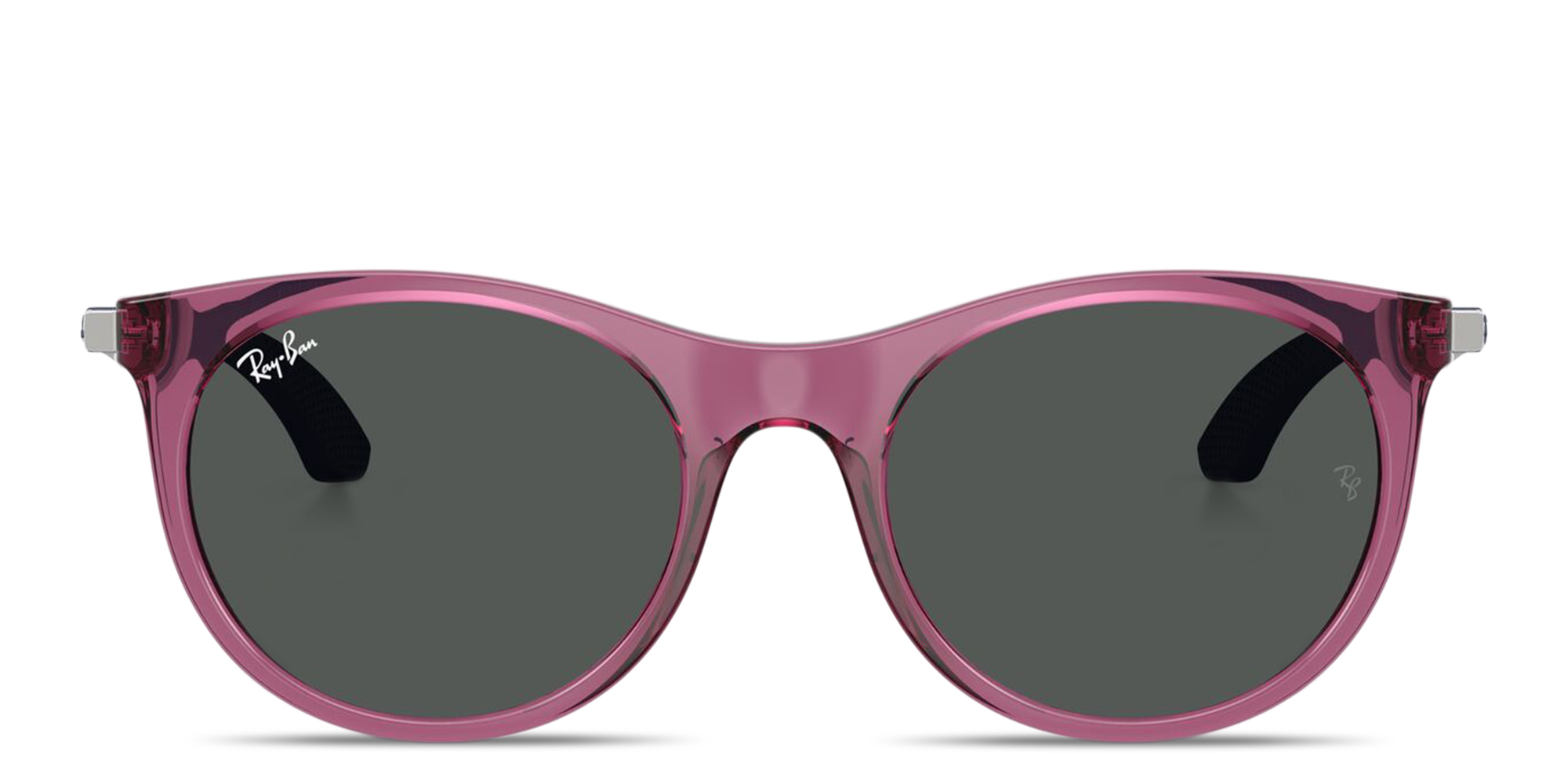 Ray-Ban Junior Kids Panthos Sunglasses in Transparent Violet – Product Photo 1
