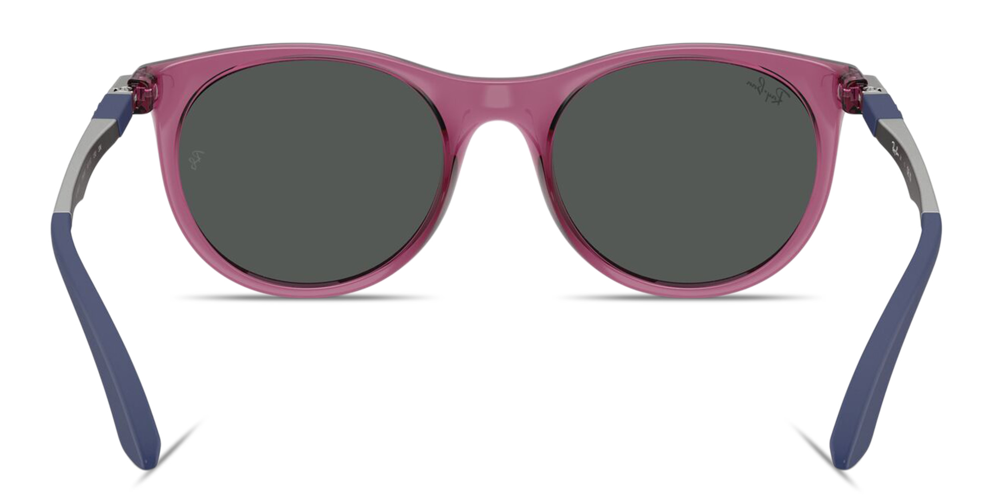 Ray-Ban Junior Kids Panthos Sunglasses in Transparent Violet – Product Photo 4
