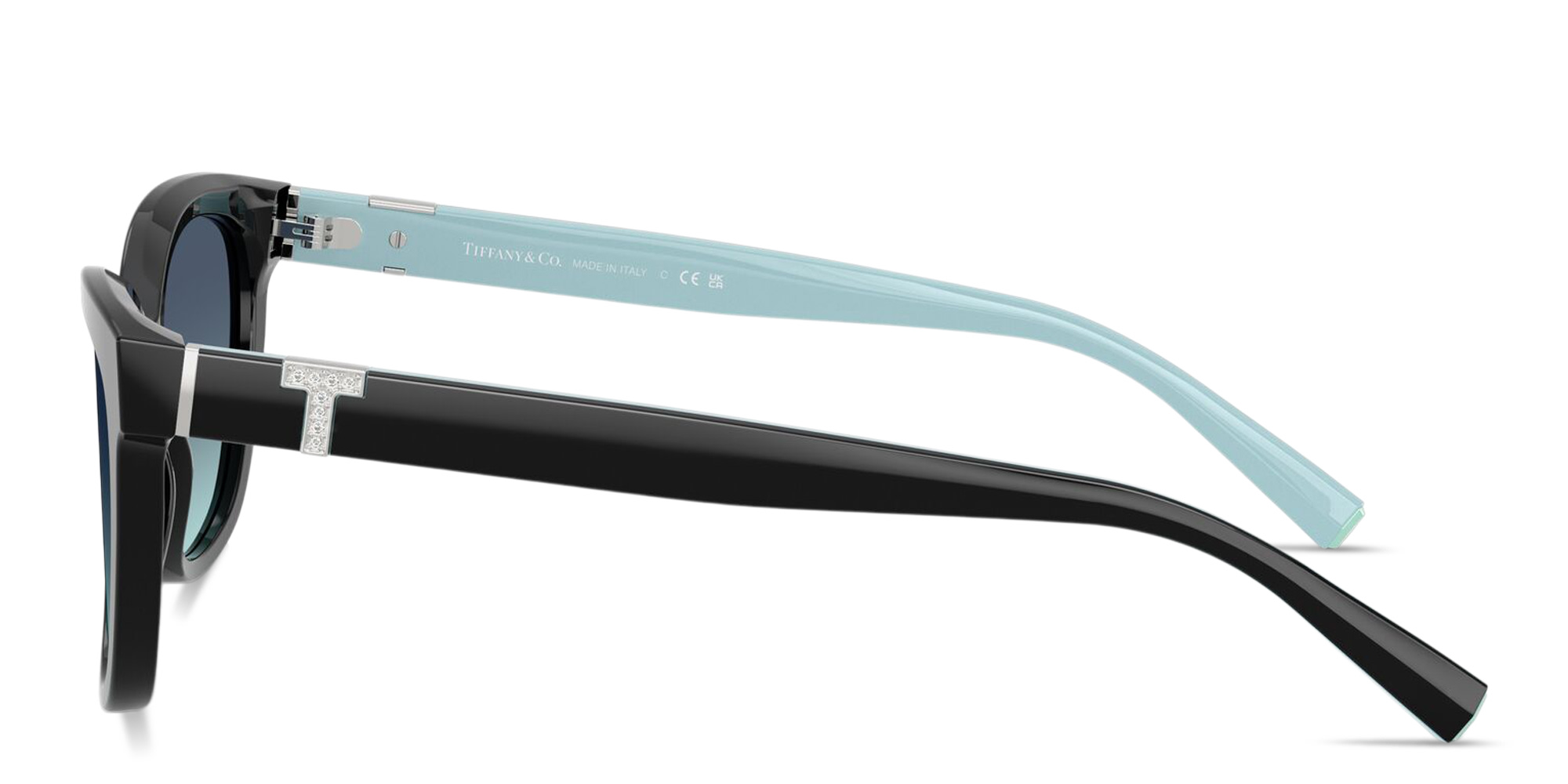 Shop TIFFANY Tiffany T Cat-Eye Sunglasses in Black online.
