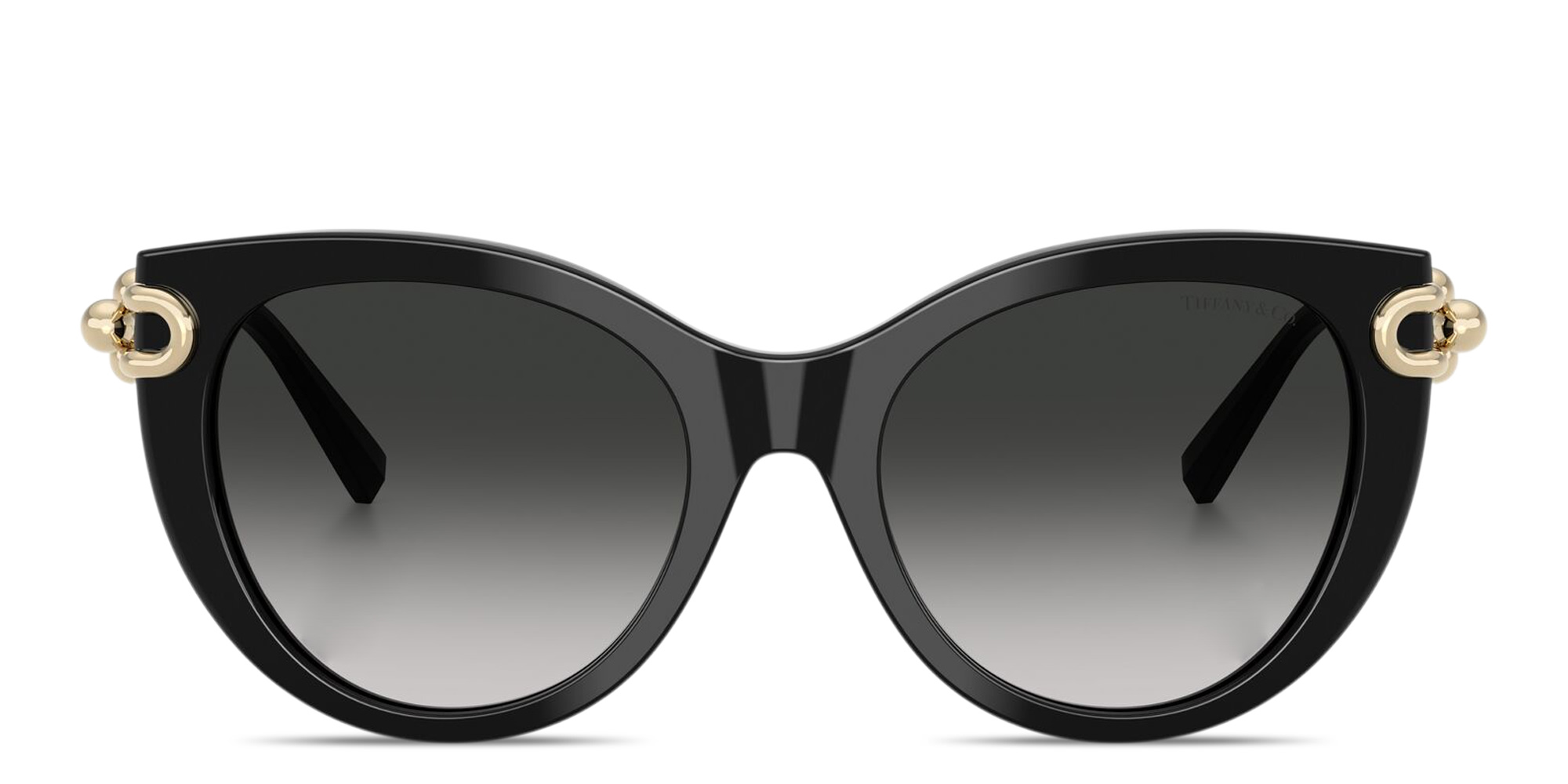 Shop TIFFANY Tiffany HardWear Cat-Eye Sunglasses in Black online.