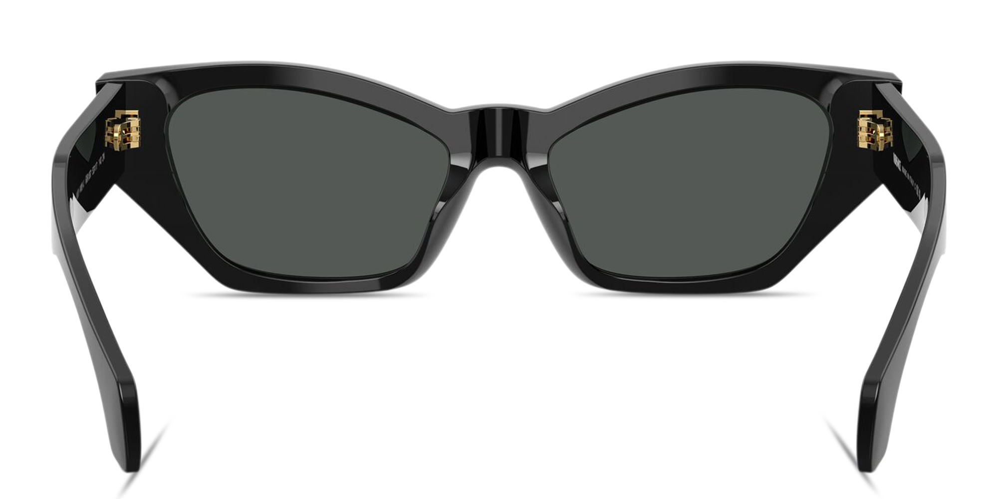 VERSACE Logo Signature Cat-Eye Sunglasses in Black – Product Photo 4