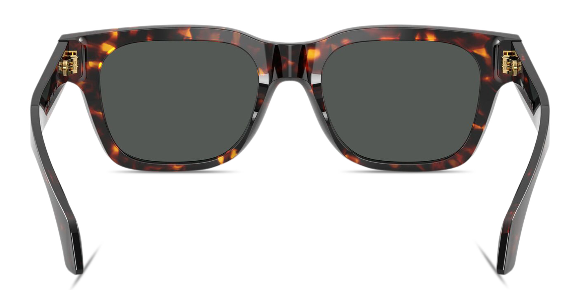 Shop VERSACE Logo Signature Square Sunglasses in Havana online.