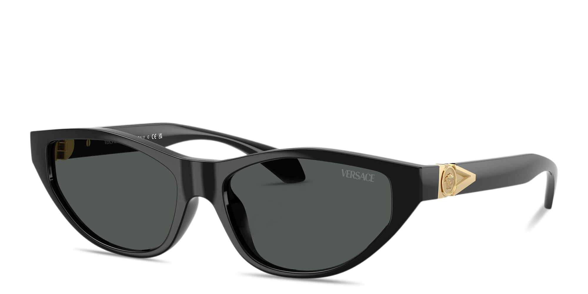 VERSACE Medusa Cat-Eye Sunglasses in Black – Product Photo 2