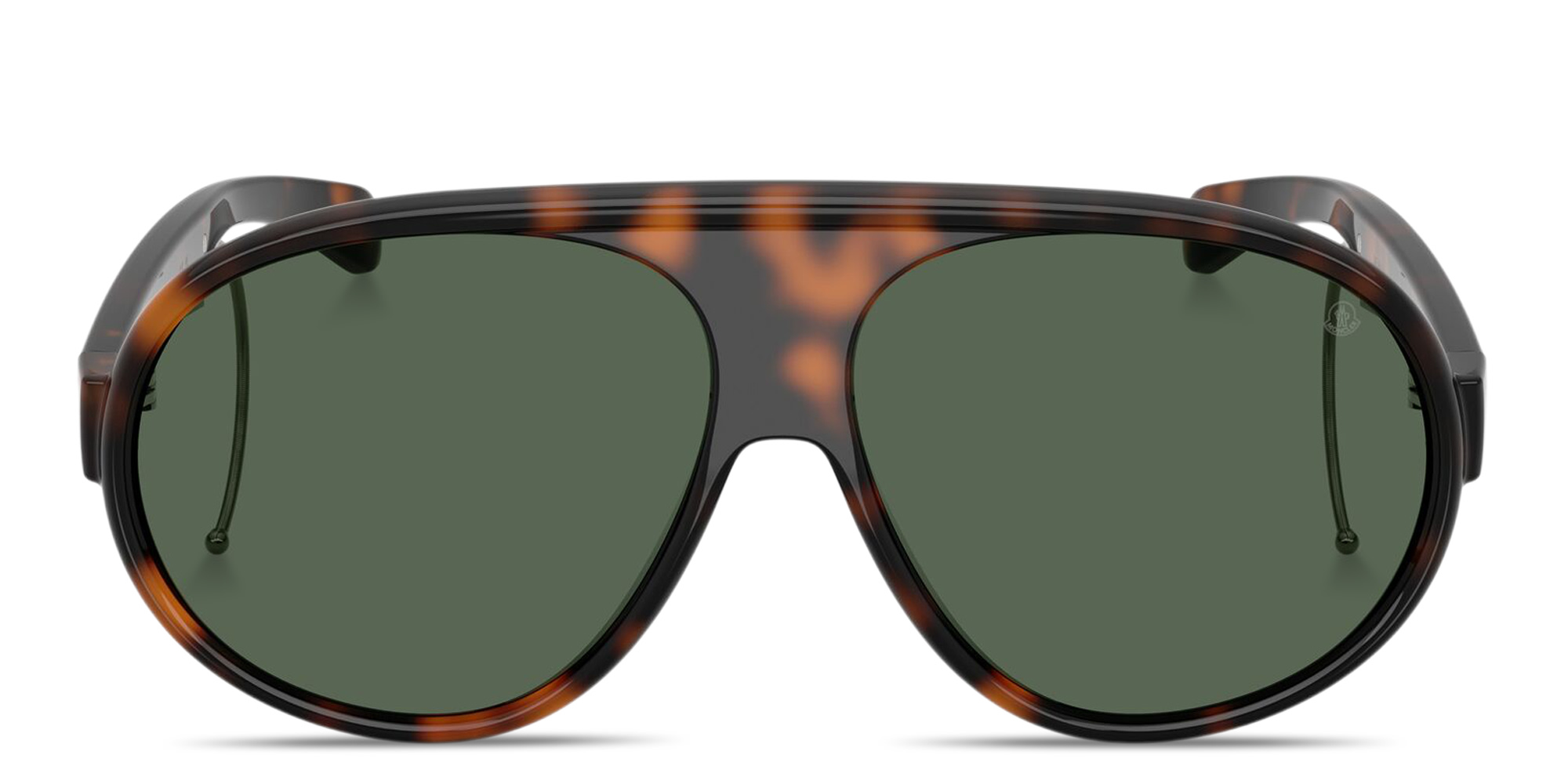 Shop Moncler Vantaj Unisex Pilot Sunglasses in Shiny Havana online.