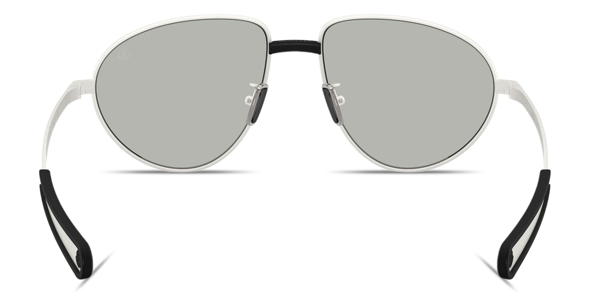 Shop Moncler Vizla Unisex Pilot Sunglasses in Matte Silver online.