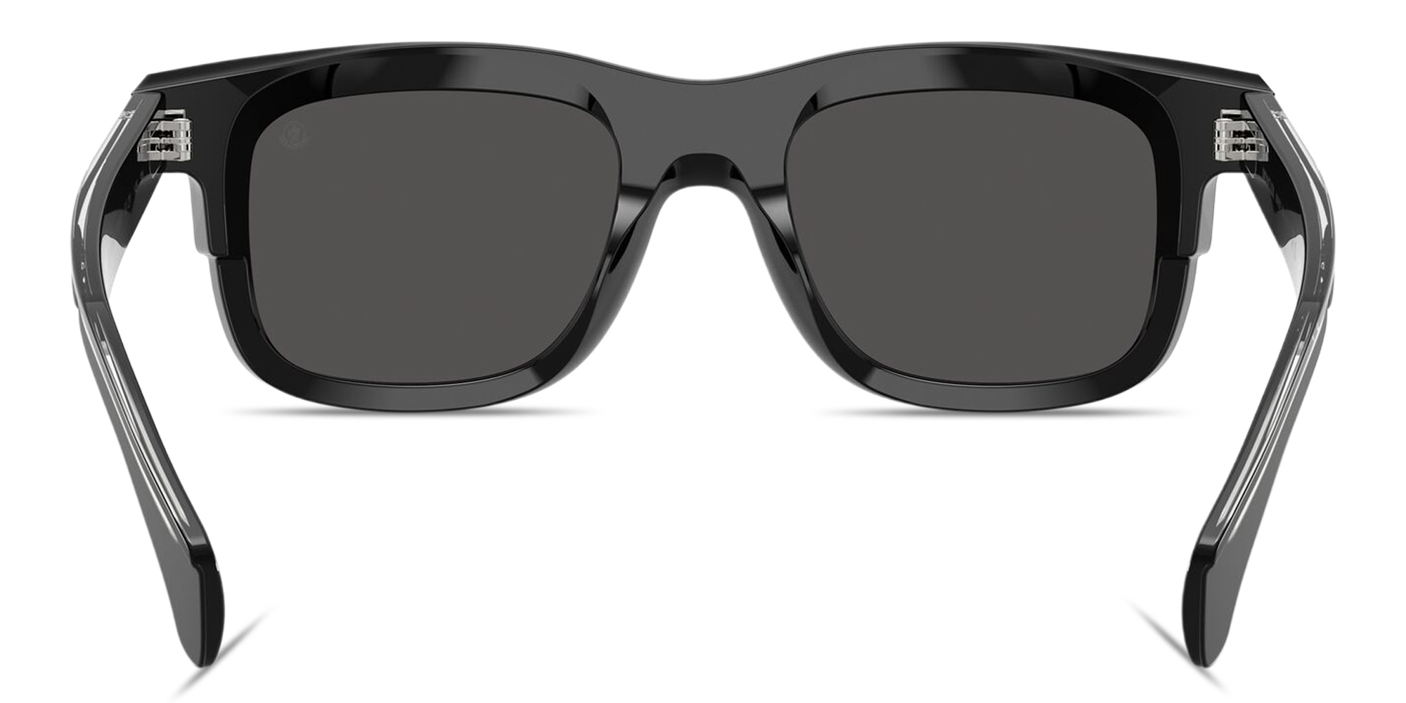 Shop Moncler Claro Unisex Square Sunglasses in Shiny Black online.