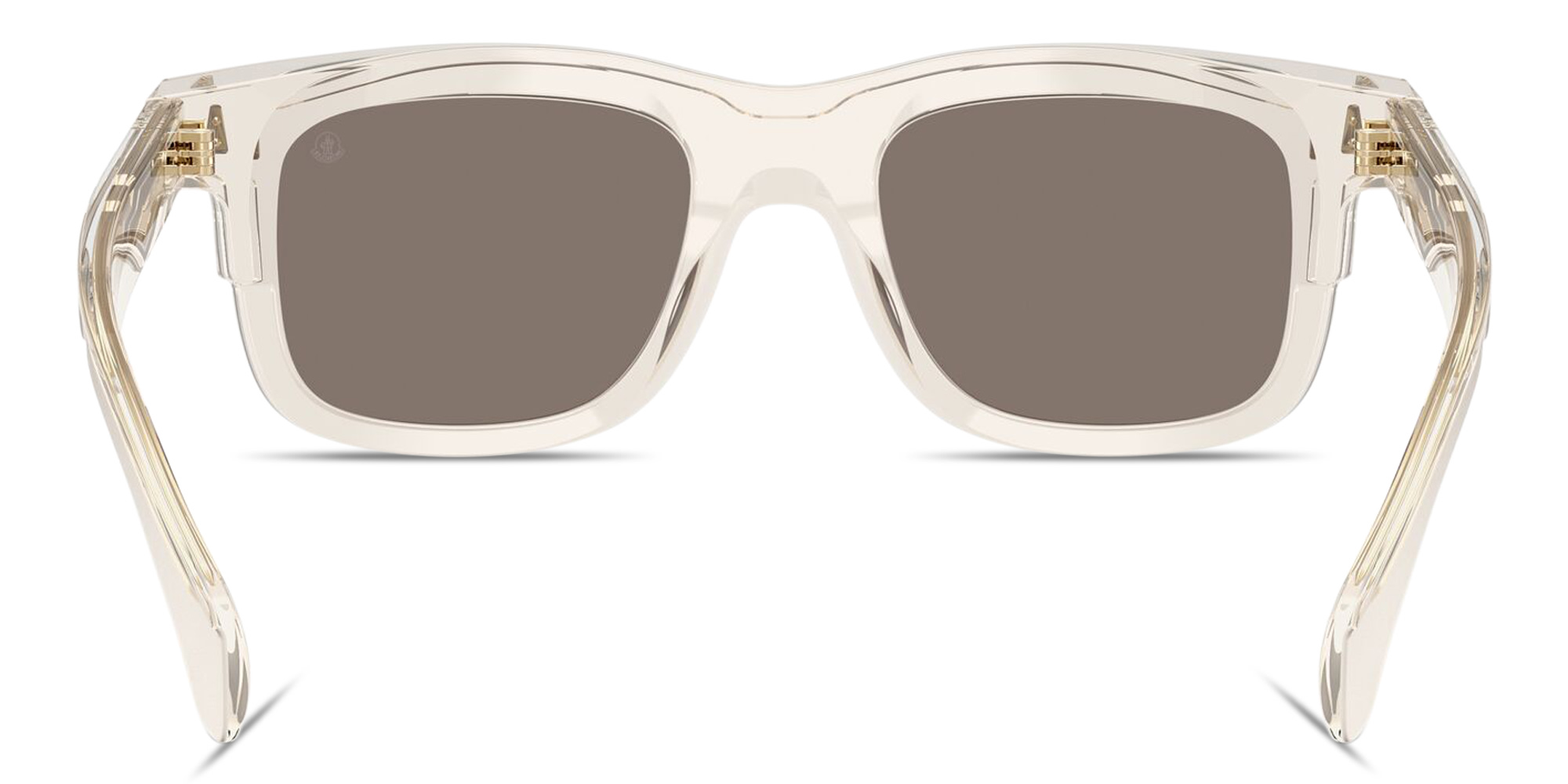 Shop Moncler Claro Unisex Square Sunglasses in Transparent Beige online.