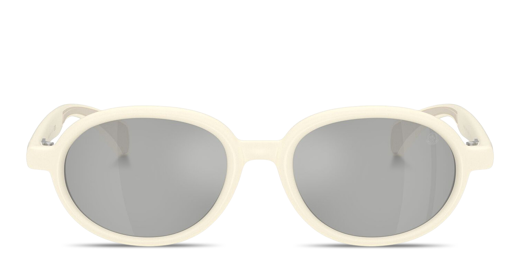 Shop Moncler Caprice Unisex Oval Sunglasses in Beige online.