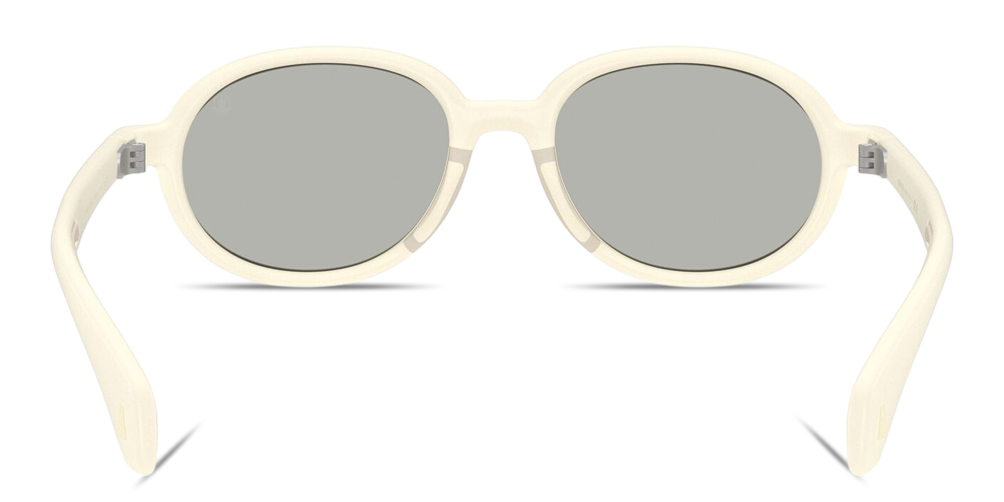 Shop Moncler Caprice Unisex Oval Sunglasses in Beige online.
