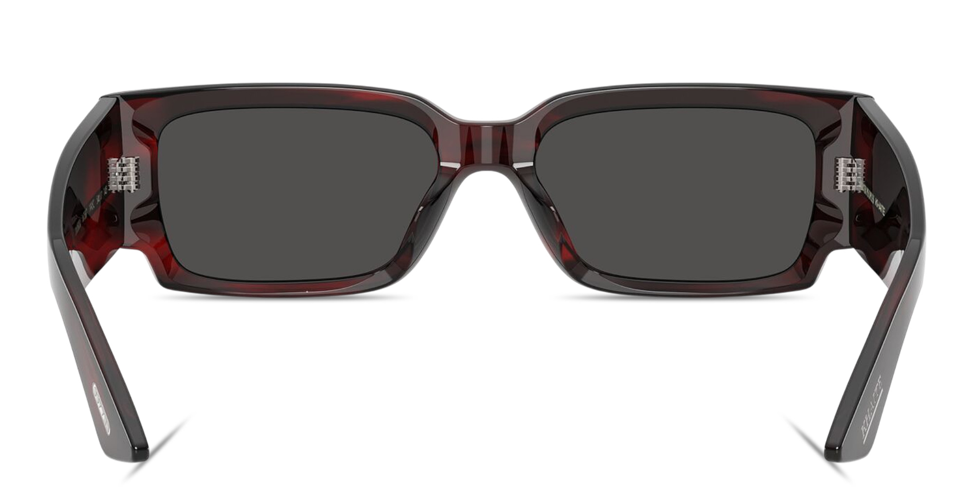 Shop OLIVER PEOPLES Khaite Rectangle Sunglasses in Bordeaux online.
