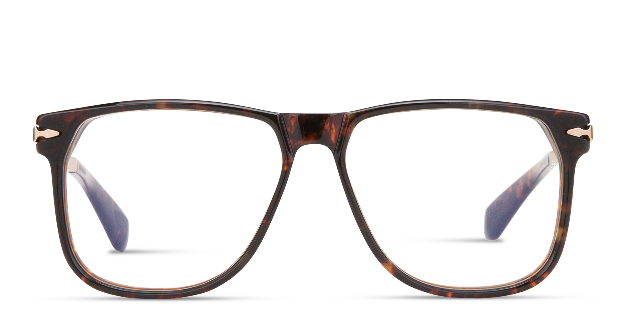 JACQUES MARIE MAGE Kirkland Unisex Wide Square Eyeglasses in Tortoise – Product Photo 1