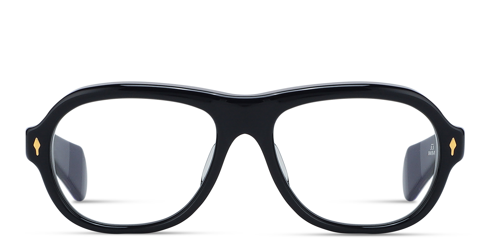 Shop JACQUES MARIE MAGE Richard Unisex Wide Aviator Eyeglasses in Blue online.