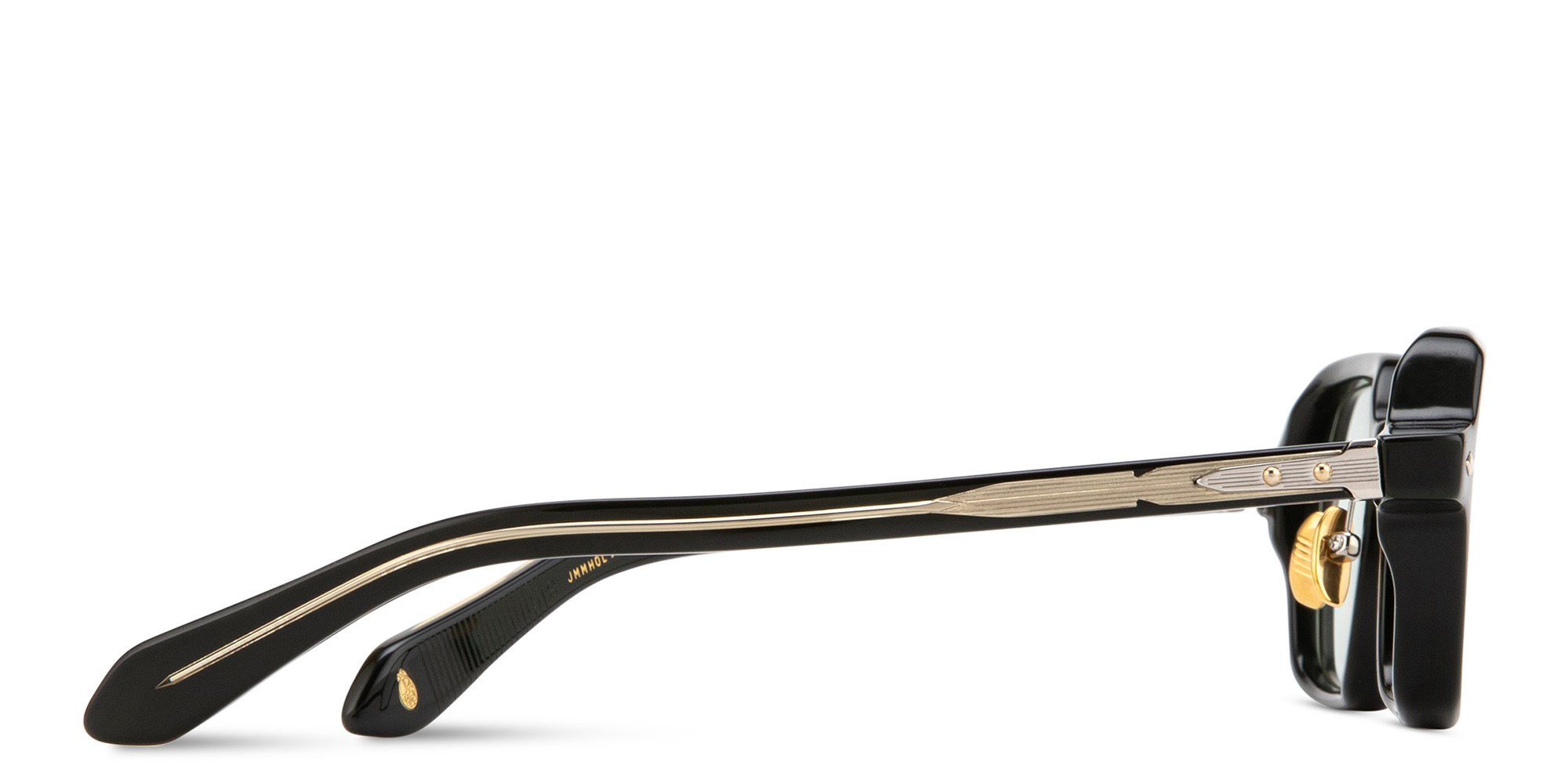 Shop JACQUES MARIE MAGE Holden Unisex Square Eyeglasses in Black online.