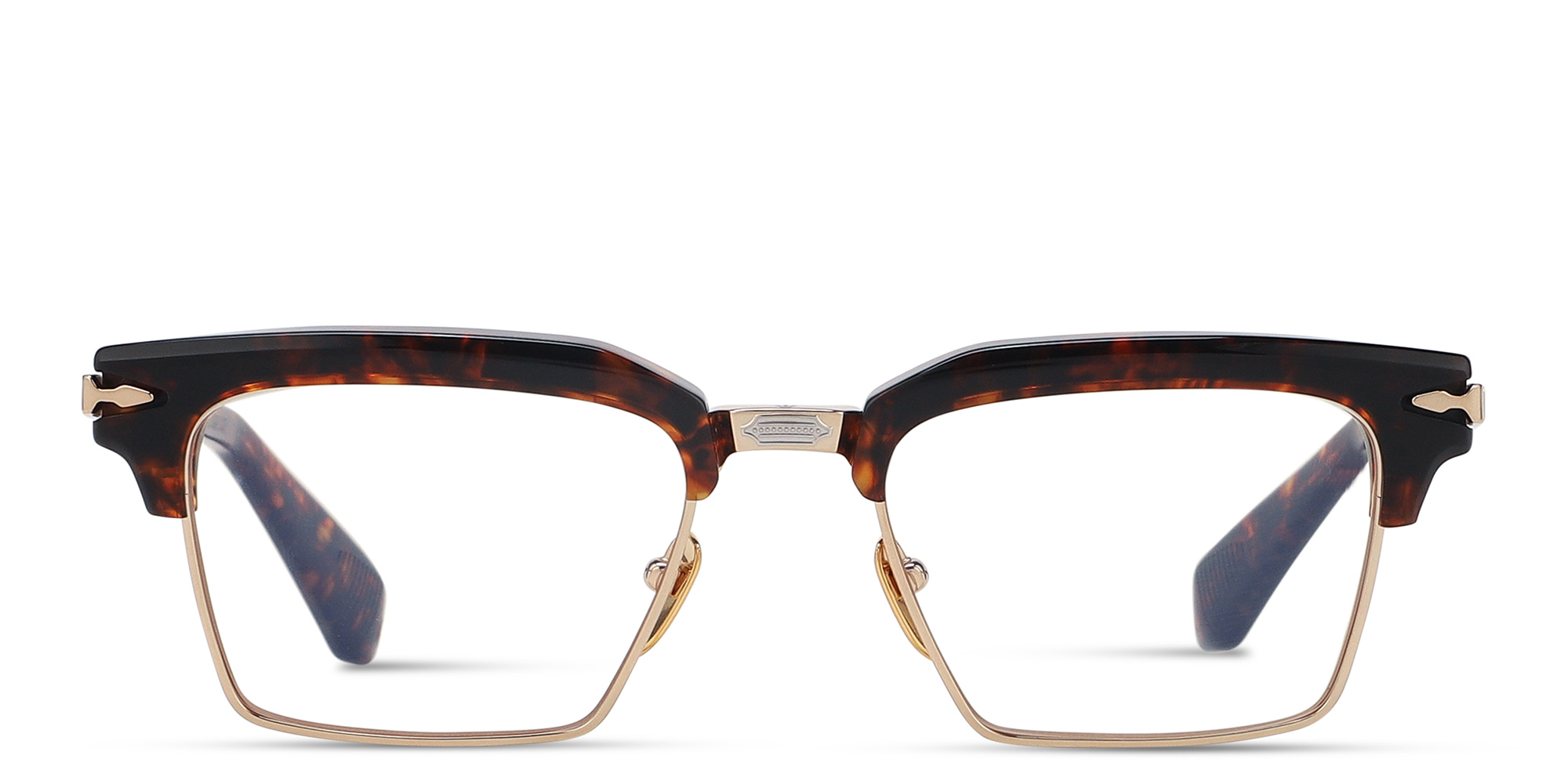 JACQUES MARIE MAGE Alin Unisex Square Eyeglasses in Tortoise – Product Photo 1