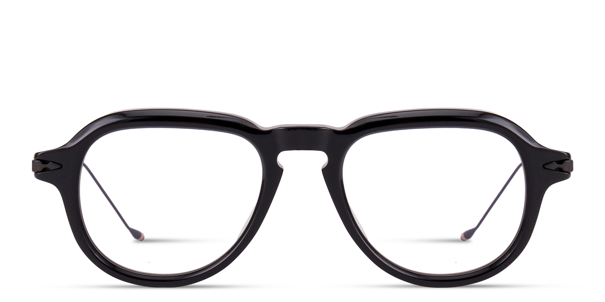 تسوق نظارات طبية جينكينز طراز أفياتور للجنسين جاك ماري ماج بلون أسود لامع أونلاين.