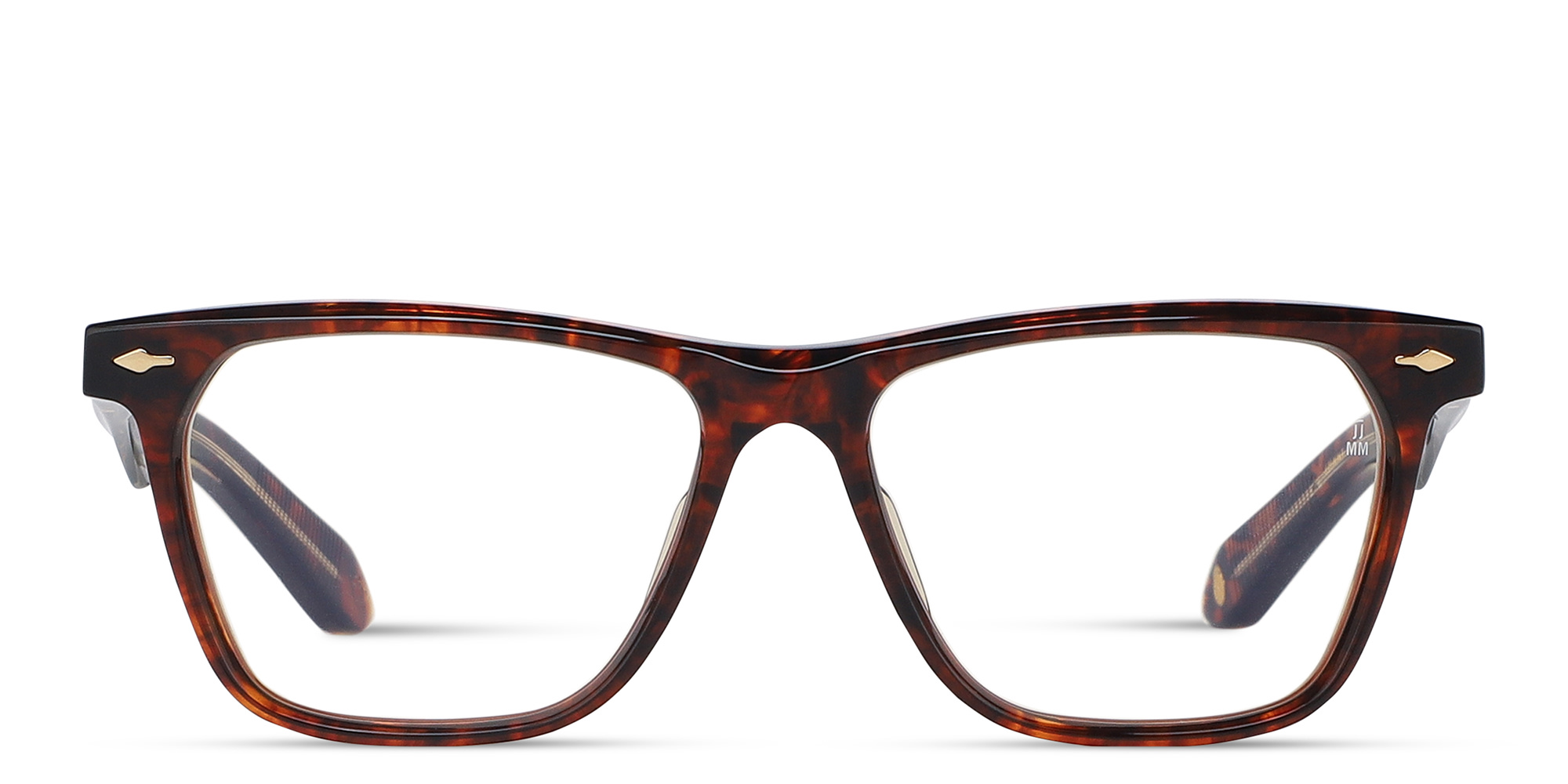 Shop JACQUES MARIE MAGE Mantua Unisex Rectangle Eyeglasses in Havana online.