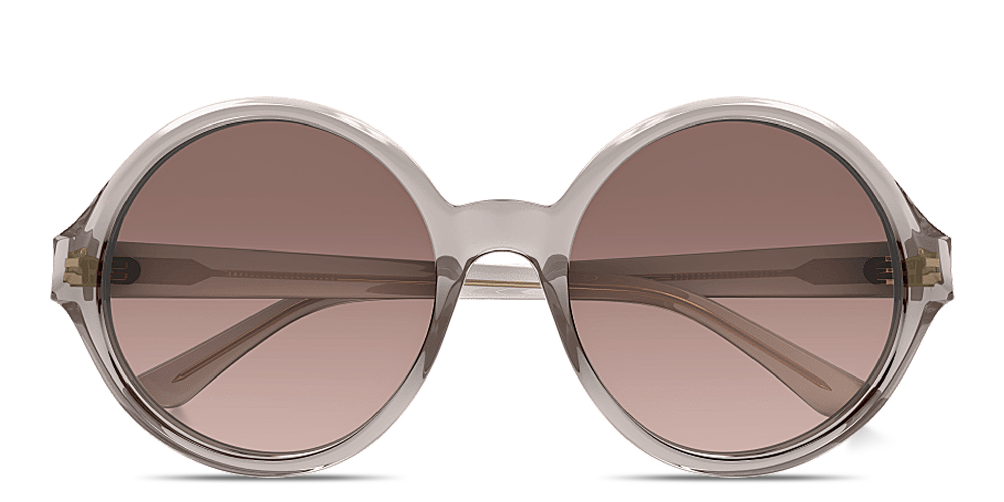 Chloe Logo Signature Oversized Panthos Sunglasses in Transparent Grey – Product Photo 1