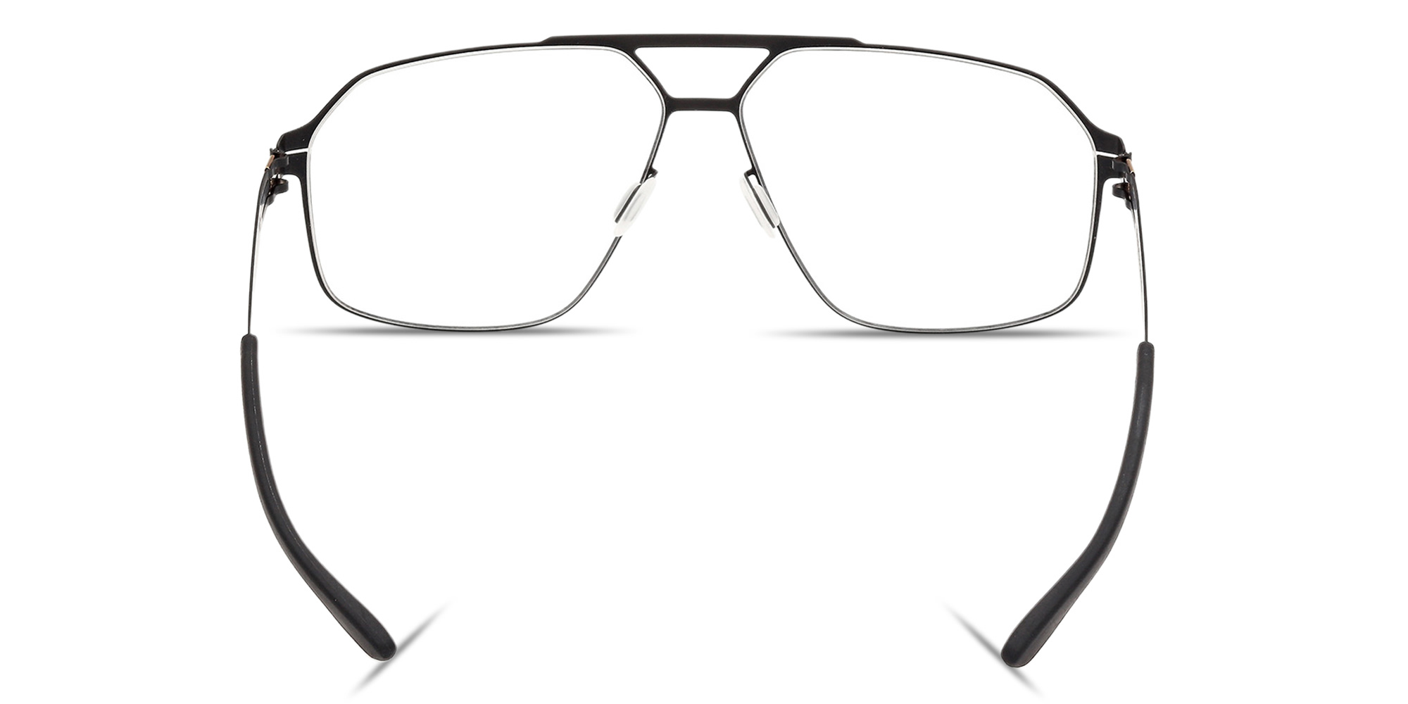 ic! berlin MB 18 Aviator Eyeglasses in Matte Black – Product Photo 4