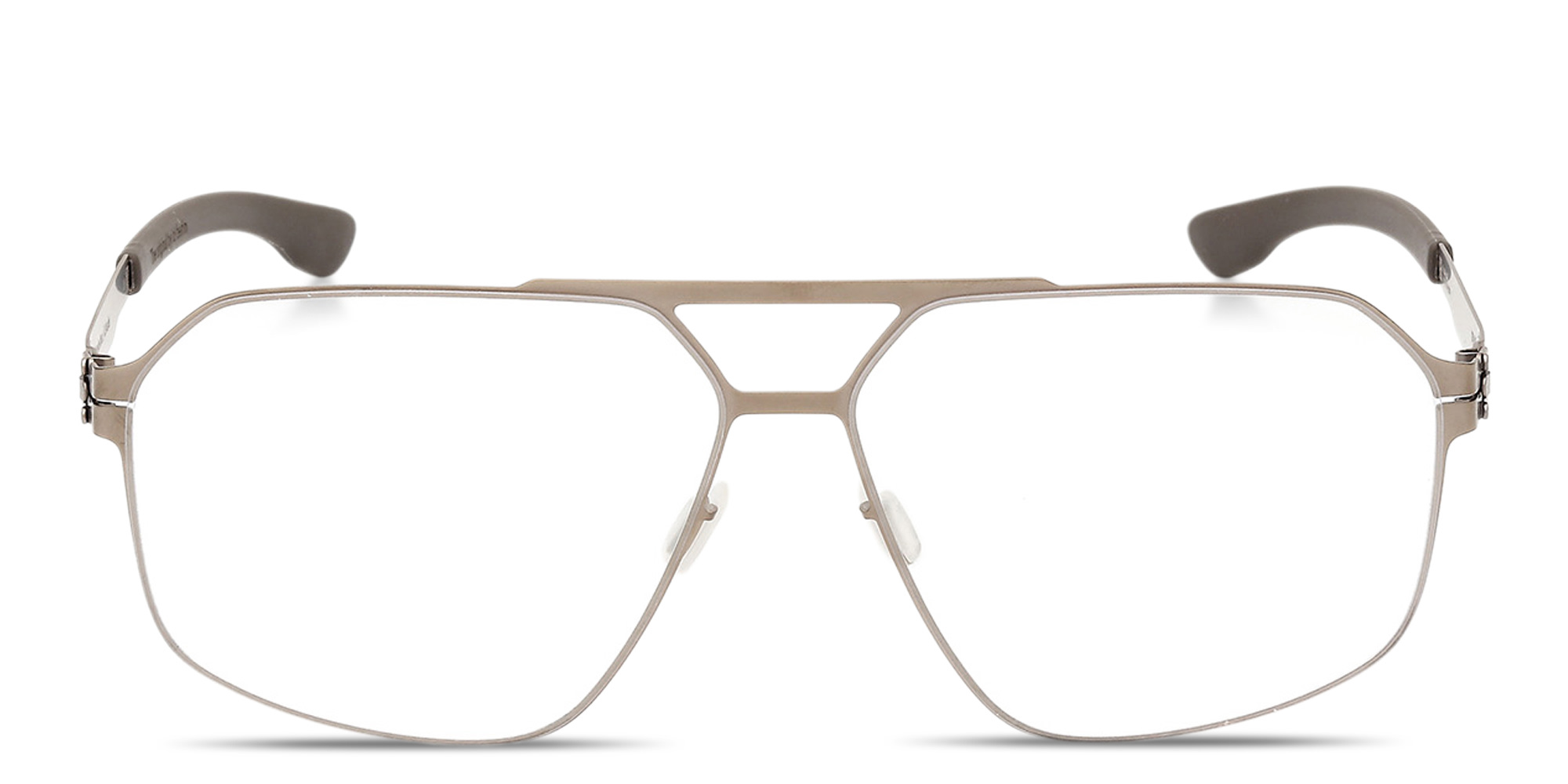ic! berlin MB 18 Aviator Eyeglasses in Matte Light Bronze – Product Photo 1
