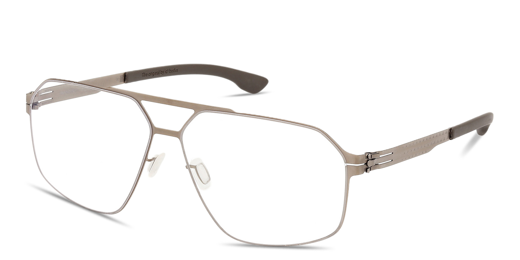 ic! berlin MB 18 Aviator Eyeglasses in Matte Light Bronze – Product Photo 2