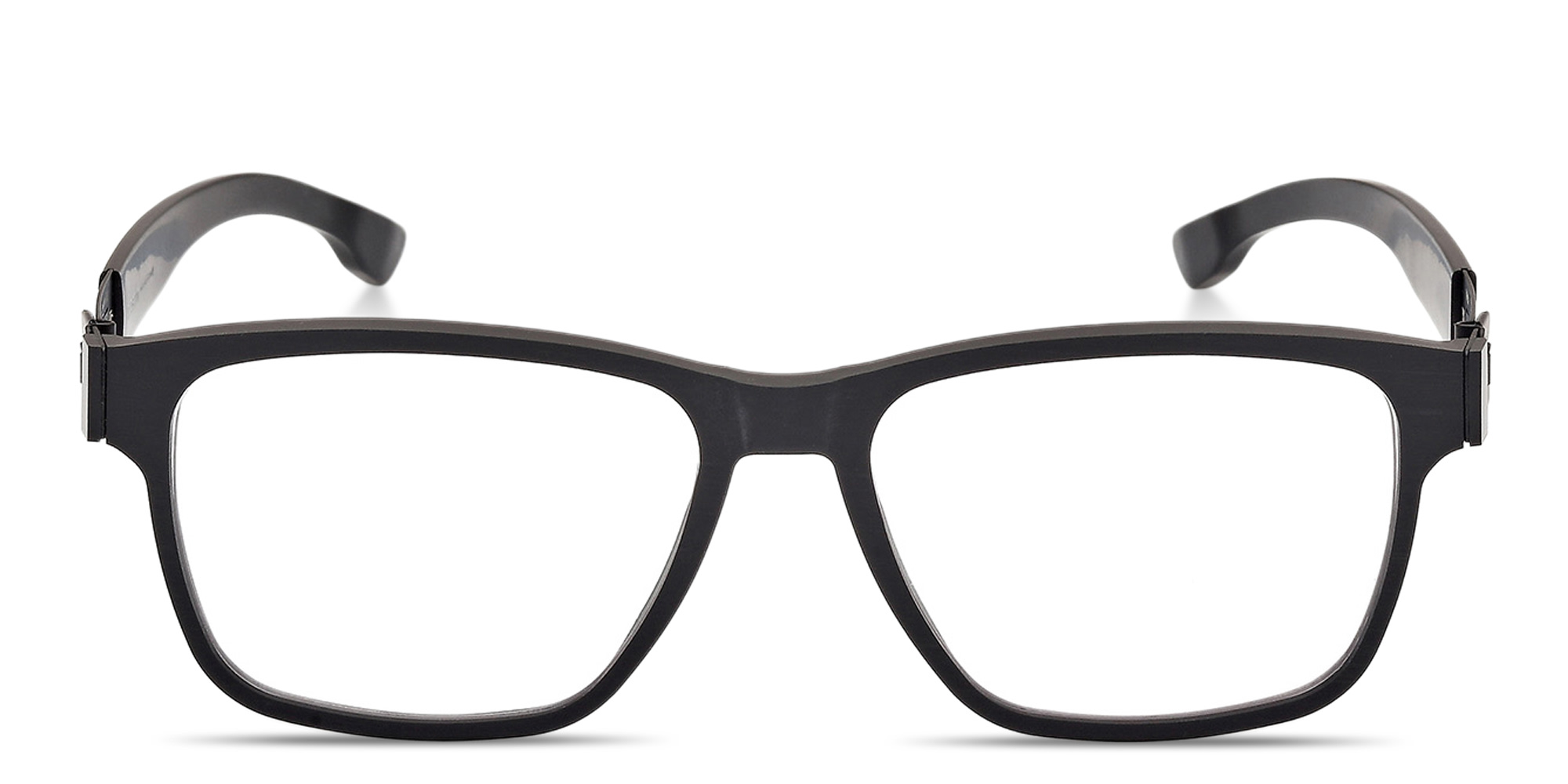 Shop ic! berlin Meta Wide Square Eyeglasses in Matte Black online.