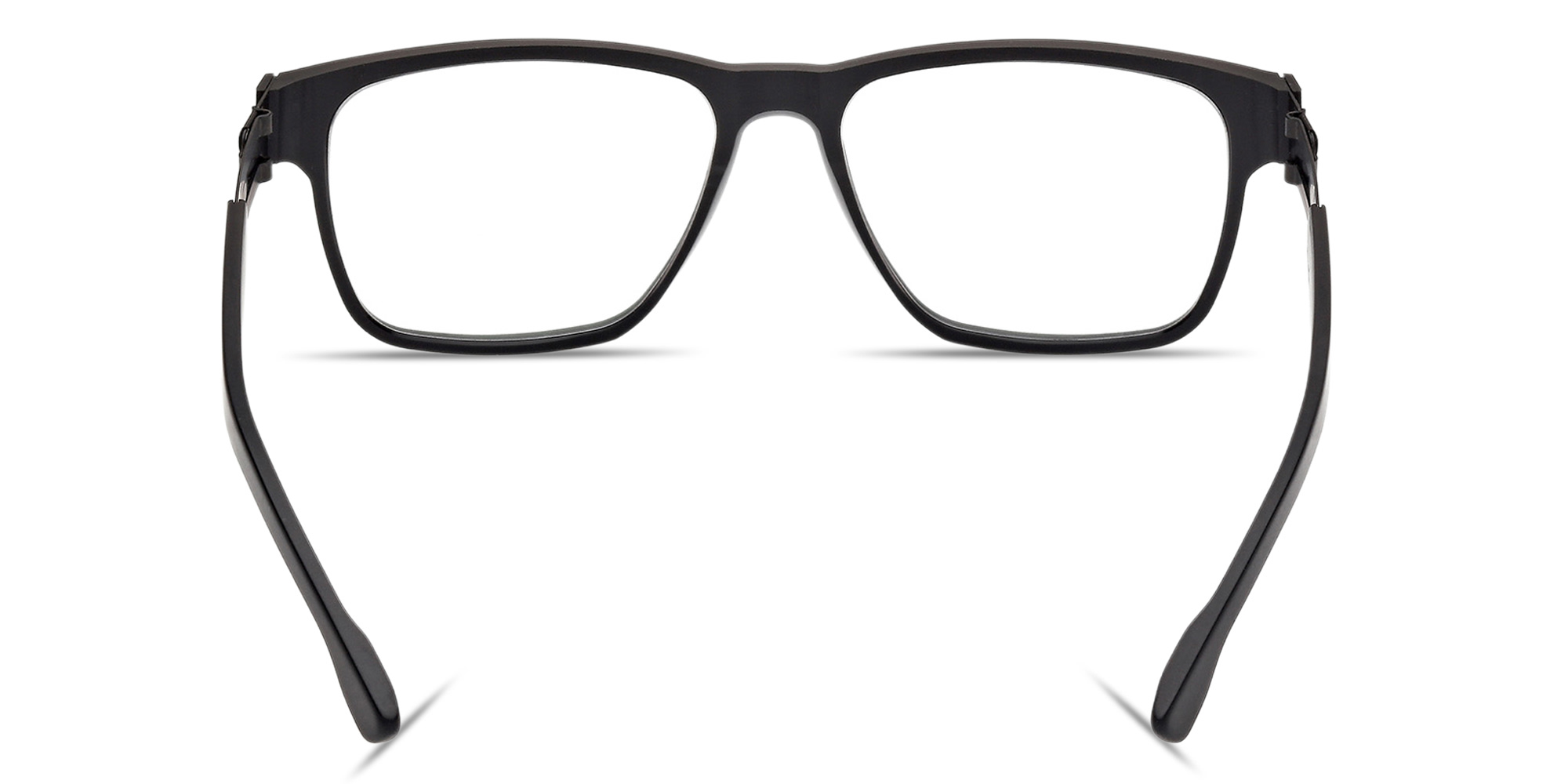 Shop ic! berlin Meta Wide Square Eyeglasses in Matte Black online.