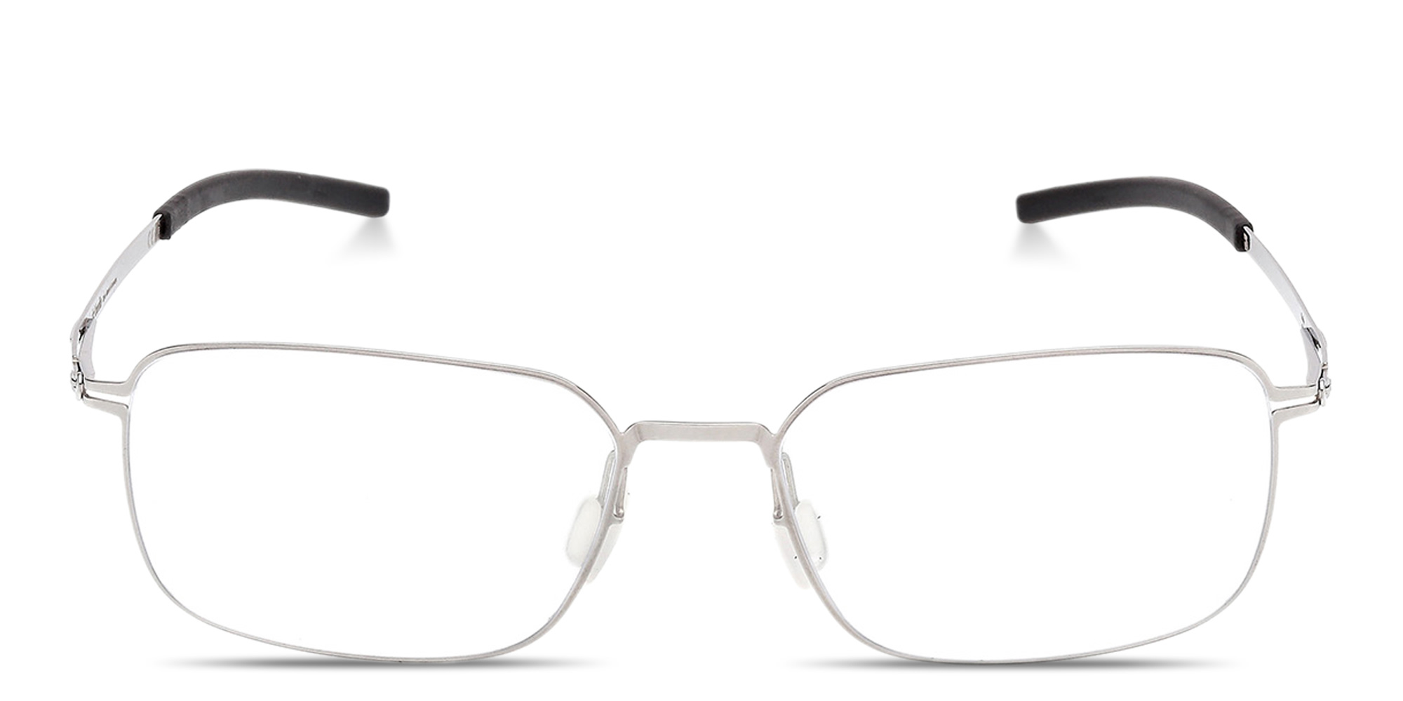 Shop ic! berlin Kouji Unisex Rectangle Eyeglasses in Matte Light Grey online.