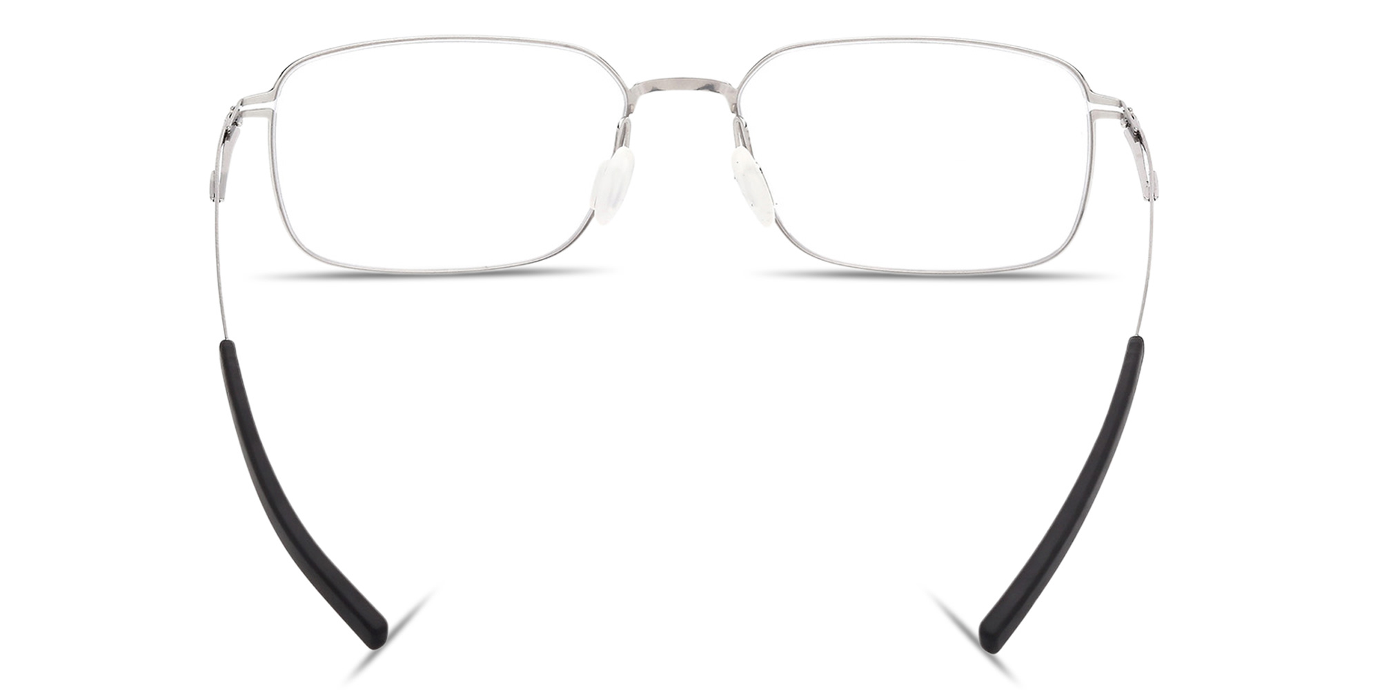 Shop ic! berlin Kouji Unisex Rectangle Eyeglasses in Matte Light Grey online.