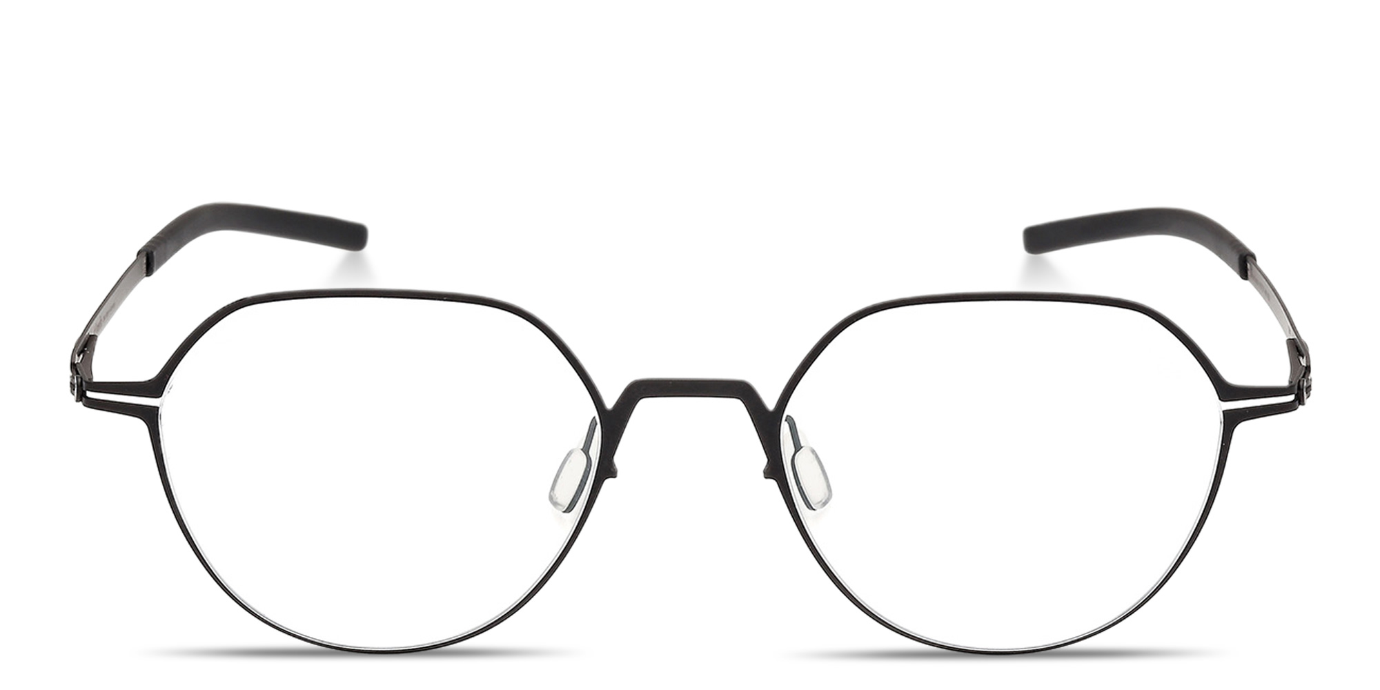 Shop ic! berlin Nori Unisex Panthos Eyeglasses in Matte Black online.