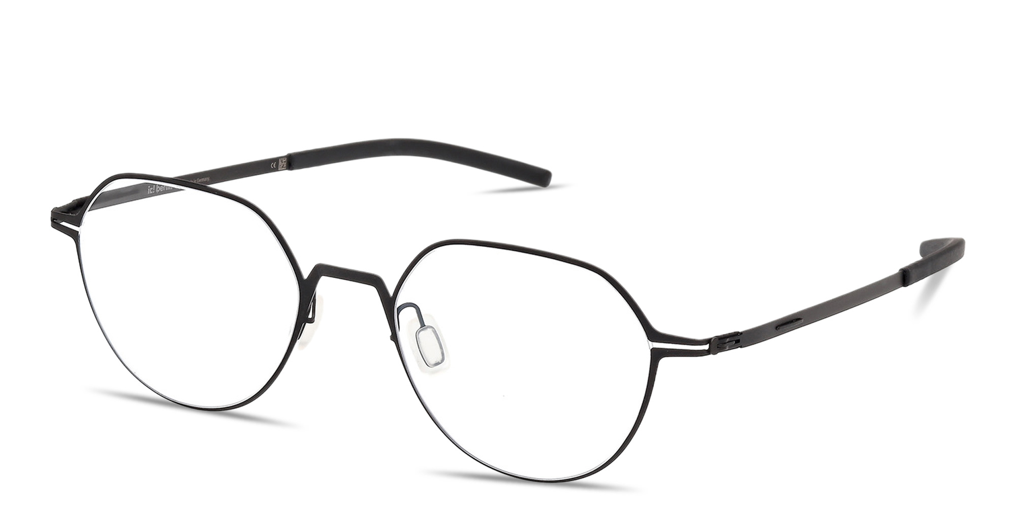 Shop ic! berlin Nori Unisex Panthos Eyeglasses in Matte Black online.