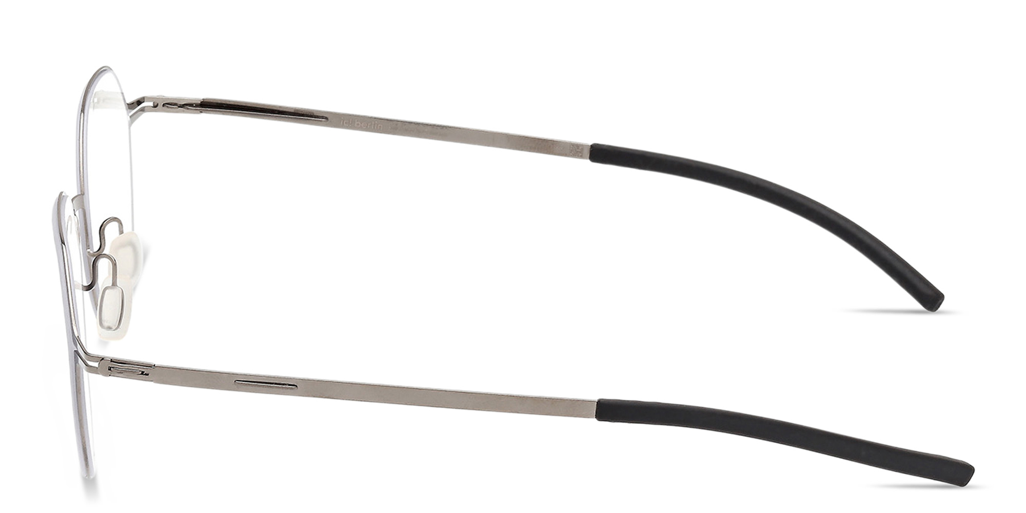 Shop ic! berlin Nori Unisex Panthos Eyeglasses in Shiny Graphite online.