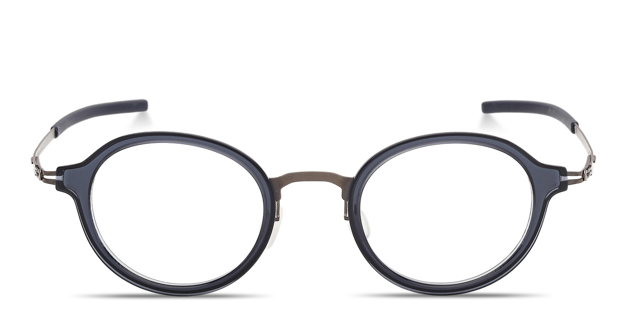 Shop ic! berlin Toki Unisex Round Eyeglasses in Blue online.