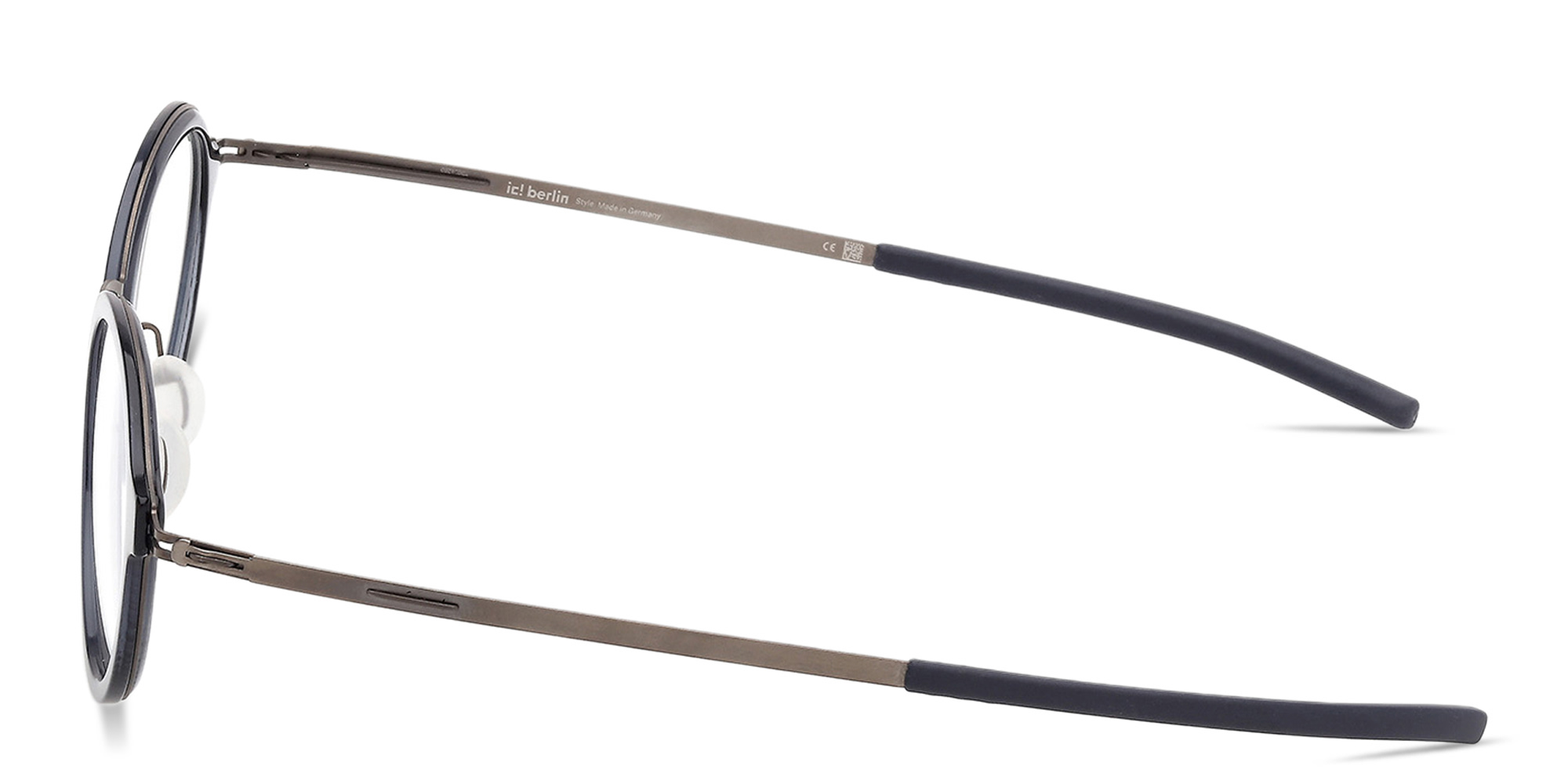 Shop ic! berlin Toki Unisex Round Eyeglasses in Blue online.