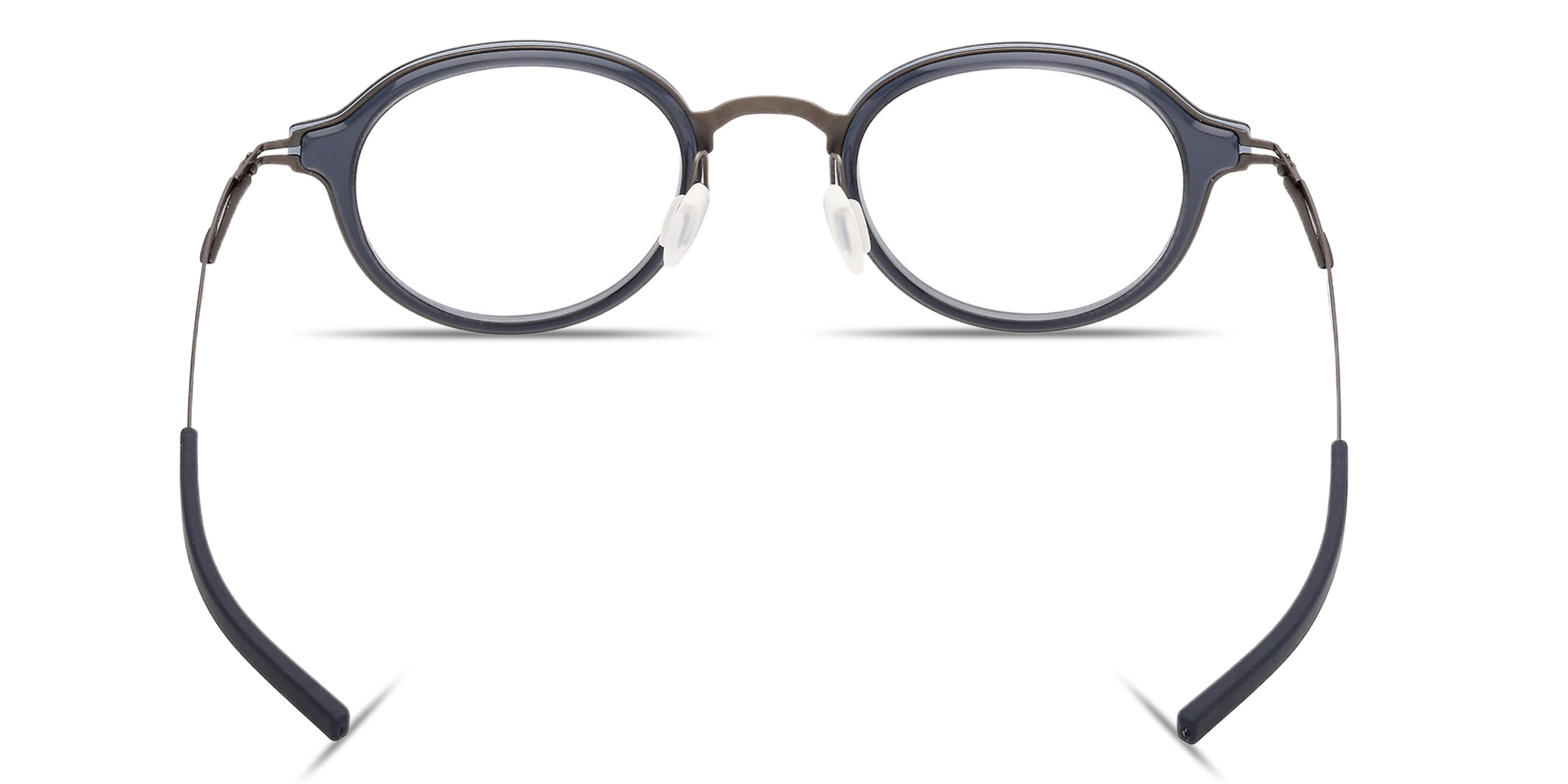 Shop ic! berlin Toki Unisex Round Eyeglasses in Blue online.