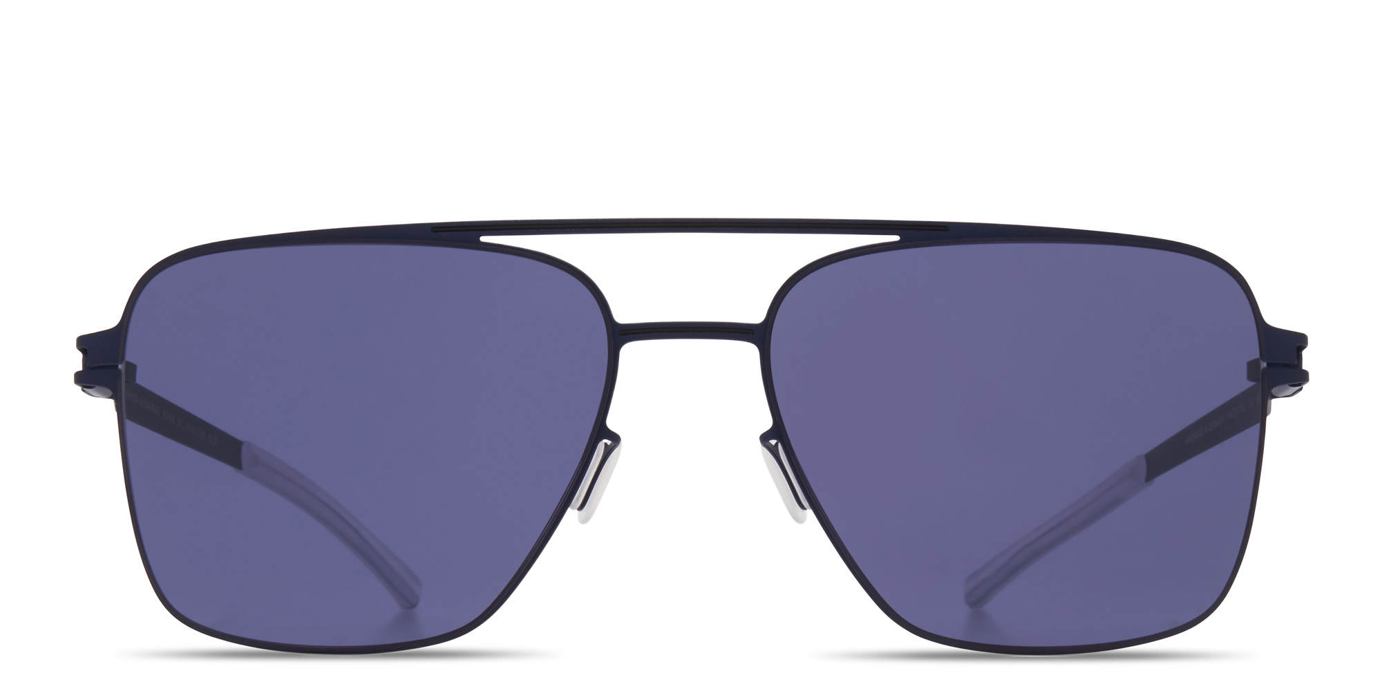 تسوق نظارات شمسية بيرني طراز أفياتور للجنسين ميكيتا بلون أزرق داكن وأسود أونلاين.