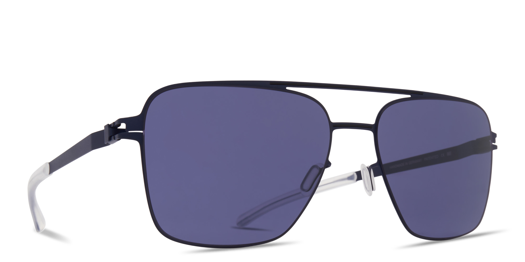 تسوق نظارات شمسية بيرني طراز أفياتور للجنسين ميكيتا بلون أزرق داكن وأسود أونلاين.