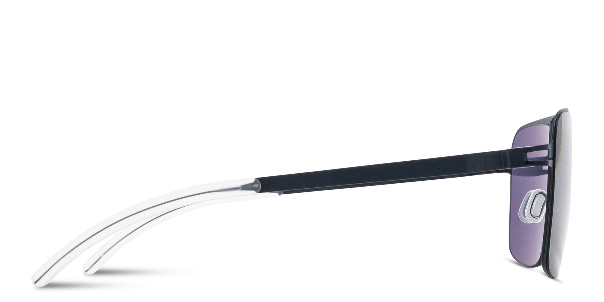 Shop MYKITA Bernie Unisex Aviator Sunglasses in Navy & Black online.