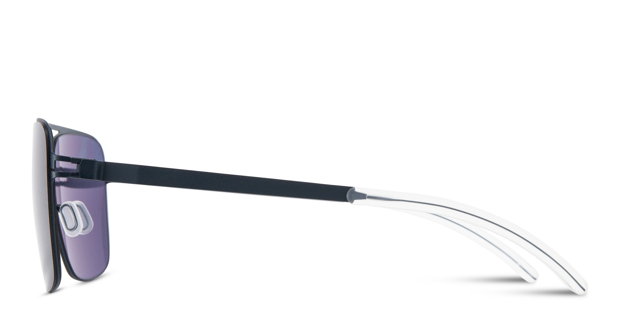 Shop MYKITA Bernie Unisex Aviator Sunglasses in Navy & Black online.