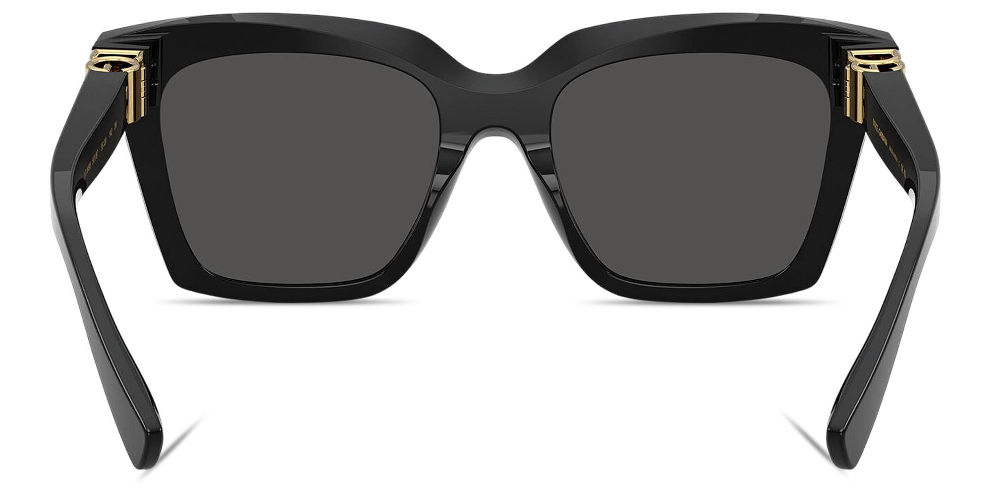 Shop Dolce & Gabbana Logo Signature Square Sunglasses in Black online.