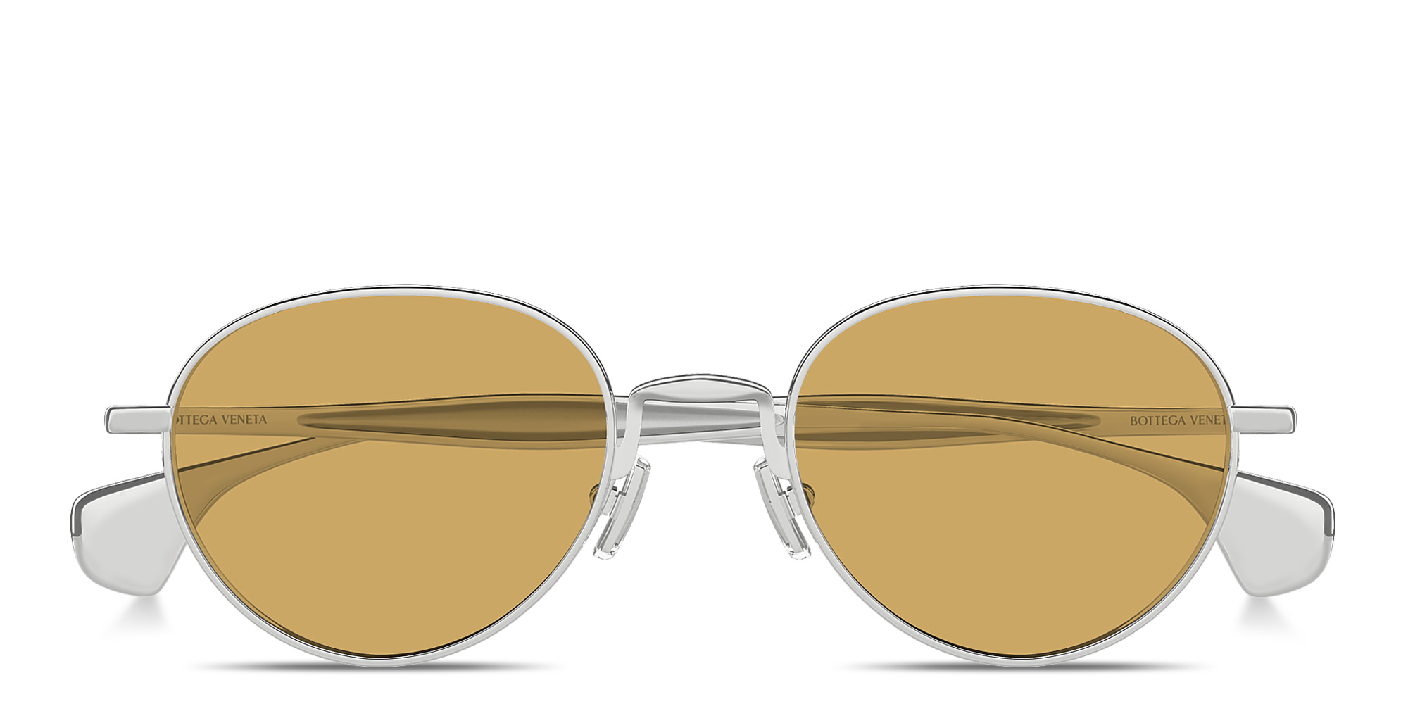 BOTTEGA VENETA Fin Unisex Panthos Sunglasses in Silver – Product Photo 1