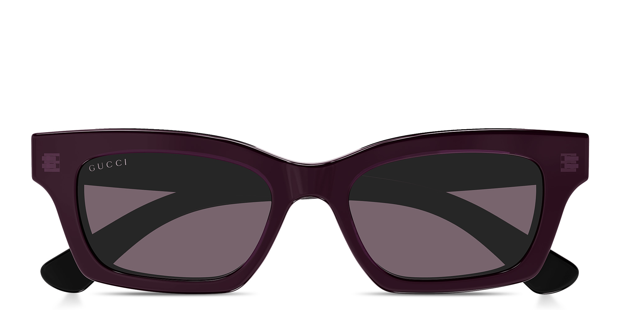 Shop GUCCI Logo Signature Cat-Eye Sunglasses in Transparent Fuchsia online.