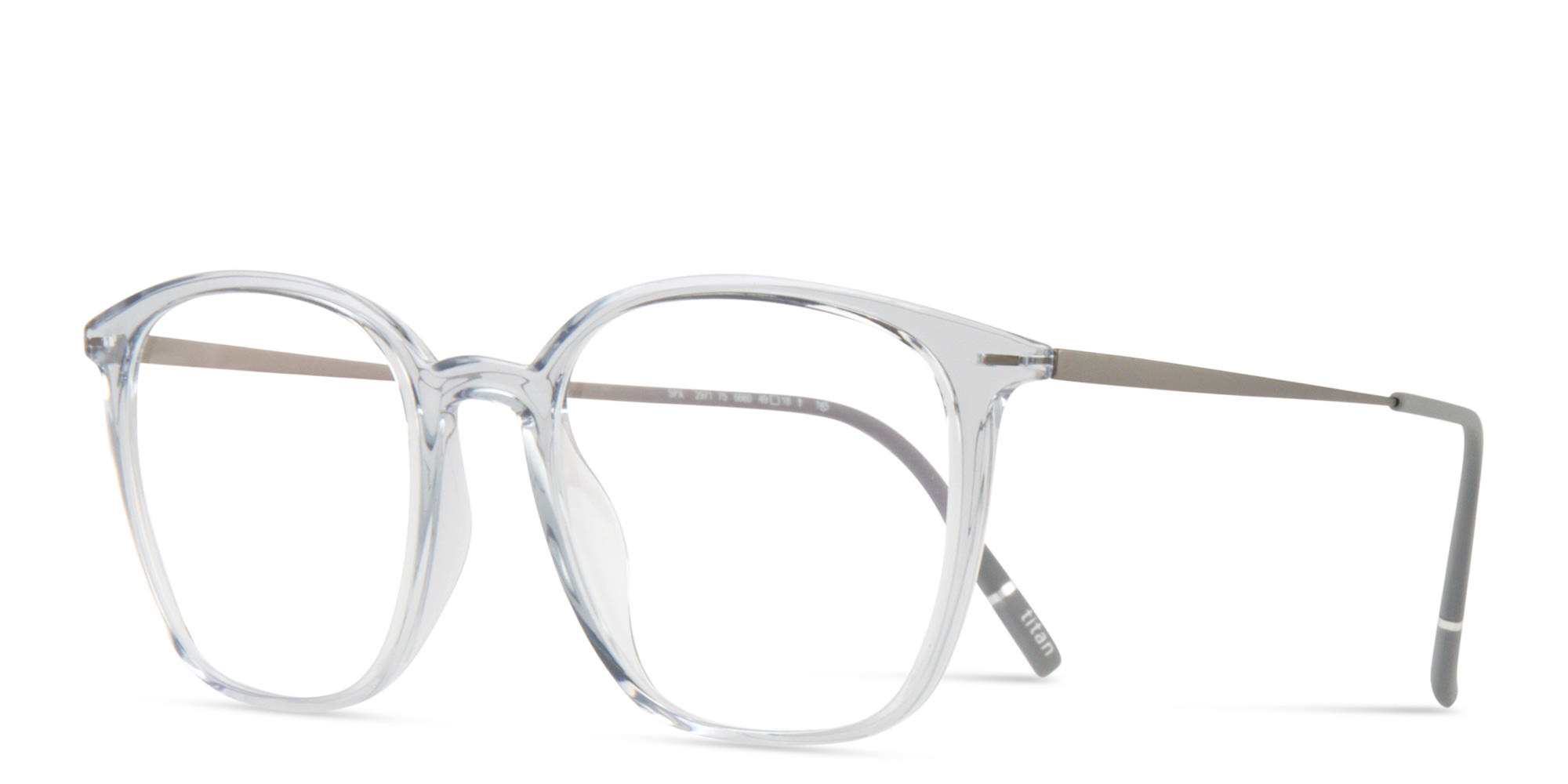 Shop Silhouette Illusion Lite Unisex Square Eyeglasses in Clear online.