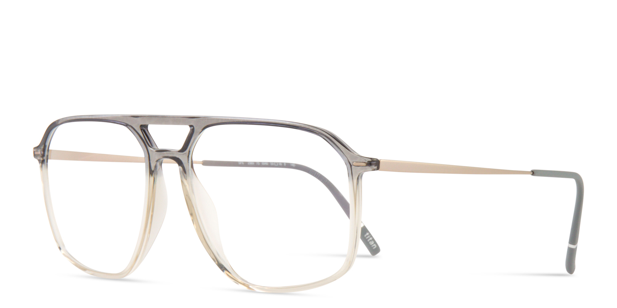 Shop Silhouette Illusion Lite Aviator Eyeglasses in Transparent Grey online.
