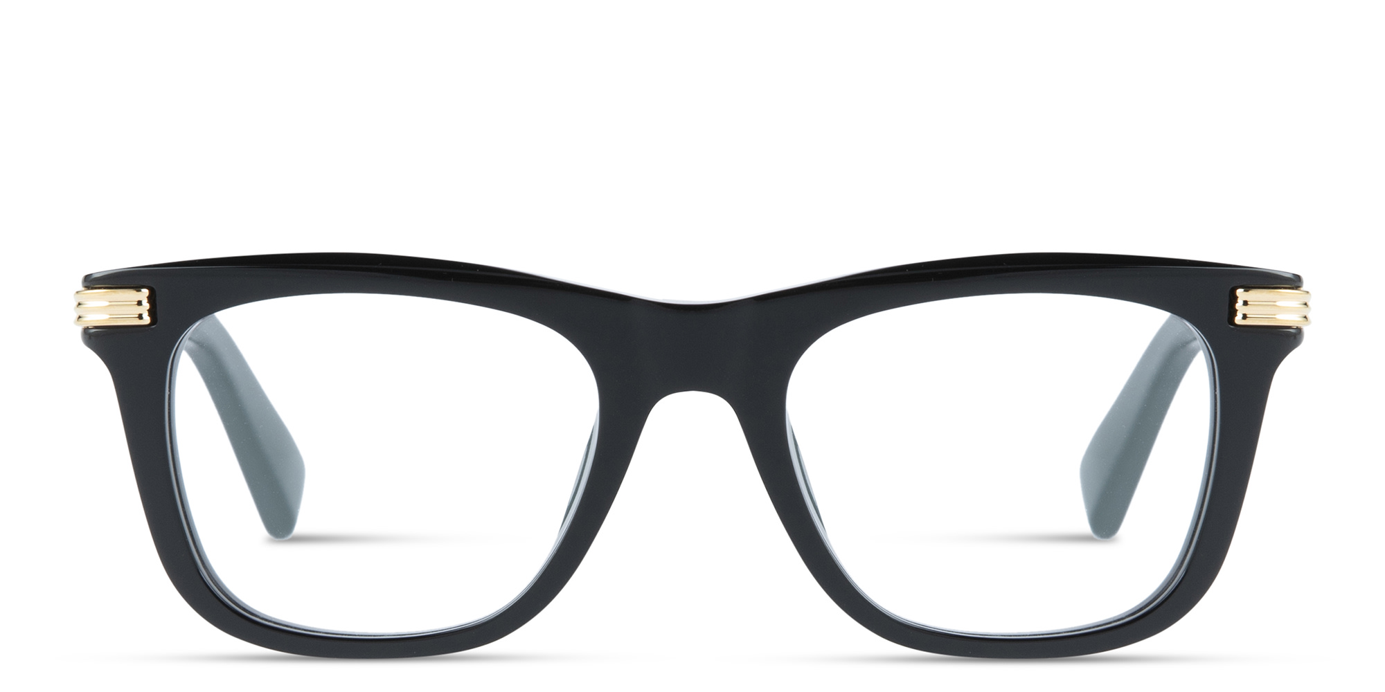 Shop Cartier Première de Cartier Rectangle Eyeglasses in Black online.