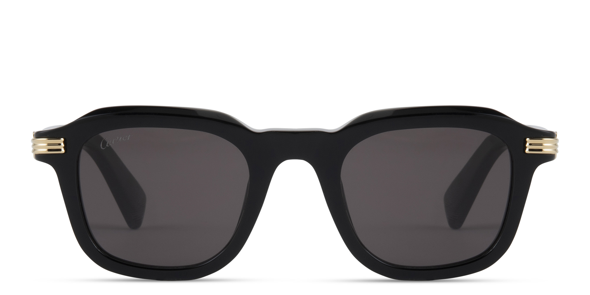 Shop Cartier Première de Cartier Square Sunglasses in Black online.