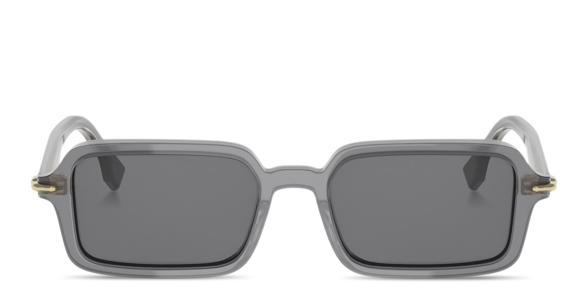 Shop FENDI Selleria Rectangle Sunglasses in Opaline Grey online.